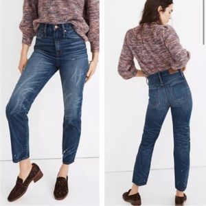 Madewell Classic Straight Distressed Jeans